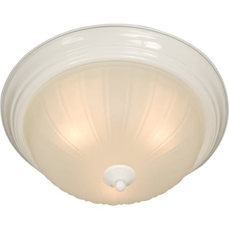 Maxim Lighting Essentials 3-Light 15.5" Wide White Flush Mount Light 5832FTWT